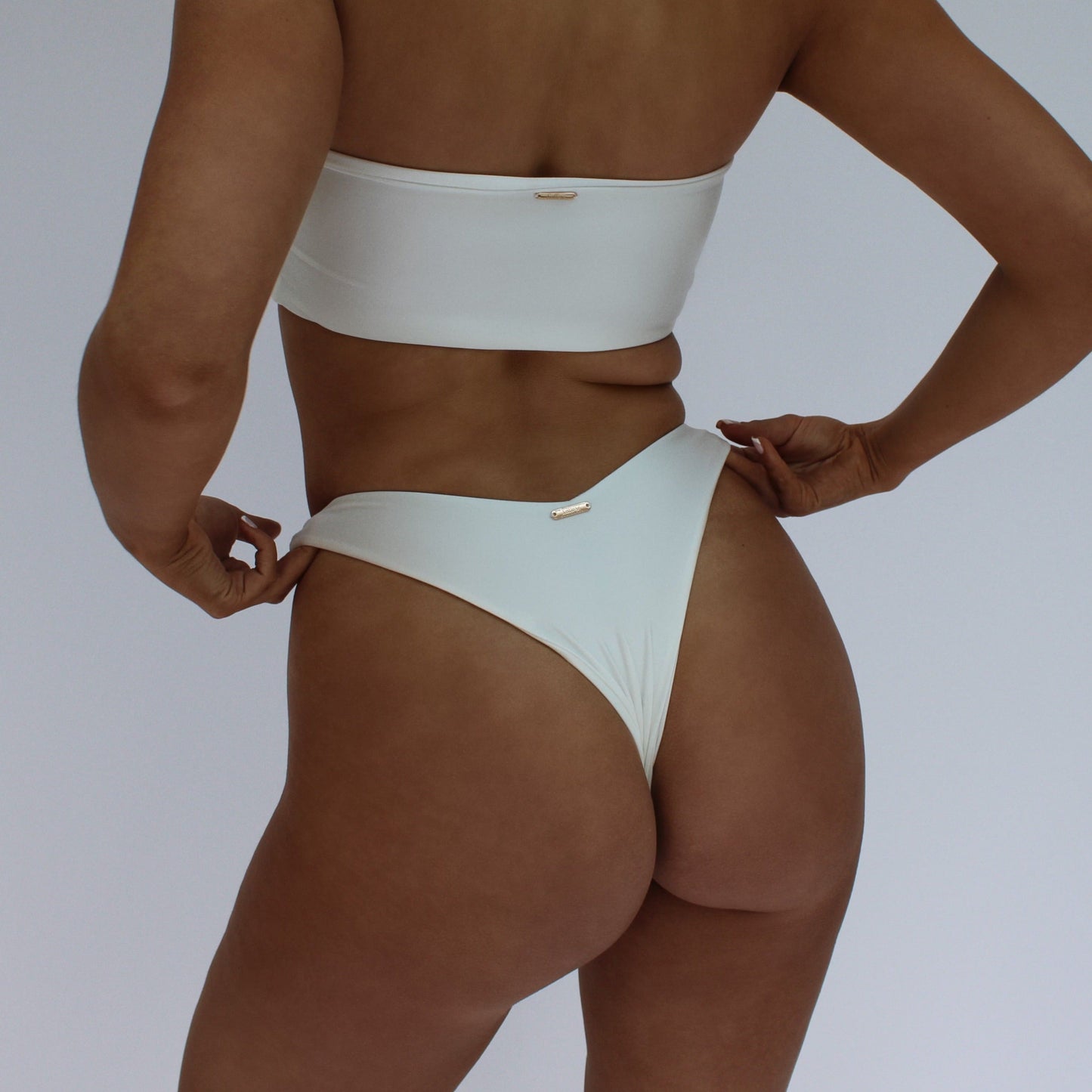 Ventura Bandeau Bikini Top - White